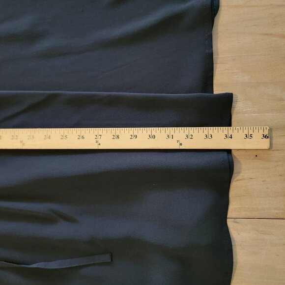 MAX MARA Pura Seda Wrap Skirt And Sleeveless Top Black 100% Silk Sz US8 2 PC Set - Picture 14 of 16